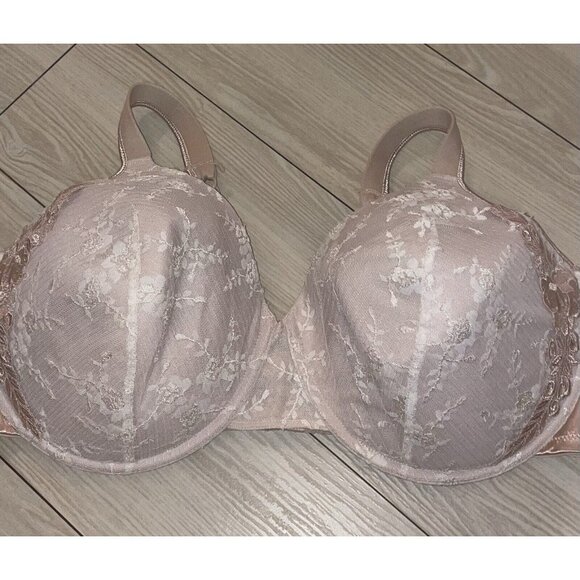 Playtex 4908 Secret Luxurious Lined UW Full Coverage Bra Womens 44DD Beige - Picture 3 of 6